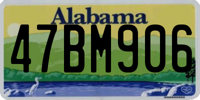 AL license plate 47BM906