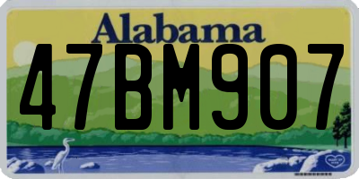 AL license plate 47BM907