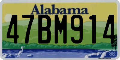 AL license plate 47BM914