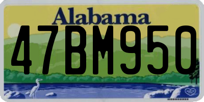 AL license plate 47BM950