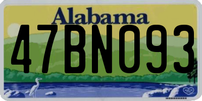 AL license plate 47BN093