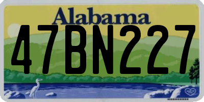 AL license plate 47BN227