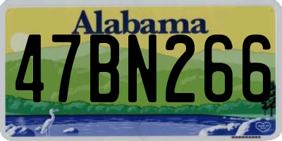 AL license plate 47BN266