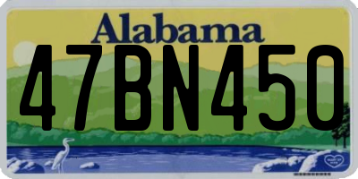 AL license plate 47BN450