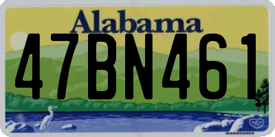 AL license plate 47BN461