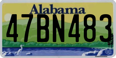 AL license plate 47BN483