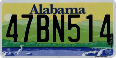 AL license plate 47BN514