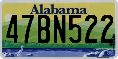 AL license plate 47BN522