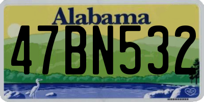 AL license plate 47BN532