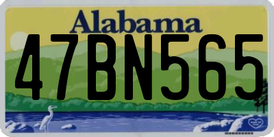 AL license plate 47BN565