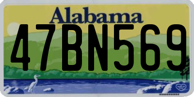 AL license plate 47BN569