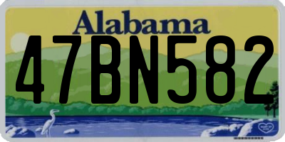 AL license plate 47BN582