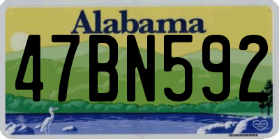 AL license plate 47BN592