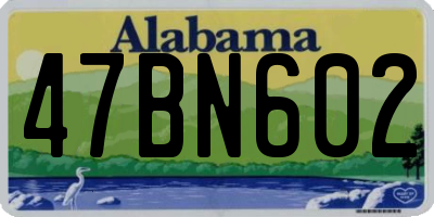 AL license plate 47BN602