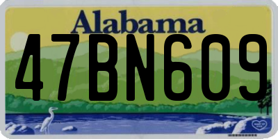 AL license plate 47BN609