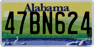 AL license plate 47BN624