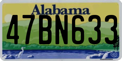 AL license plate 47BN633