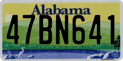 AL license plate 47BN641