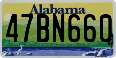 AL license plate 47BN660