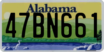 AL license plate 47BN661