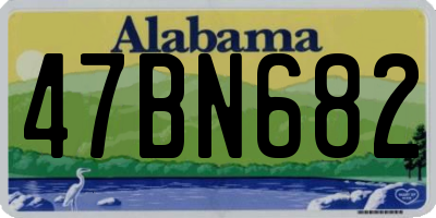 AL license plate 47BN682