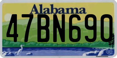 AL license plate 47BN690