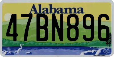 AL license plate 47BN896