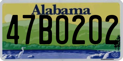 AL license plate 47BO202