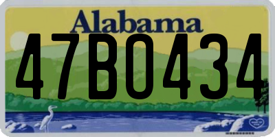 AL license plate 47BO434