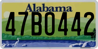 AL license plate 47BO442