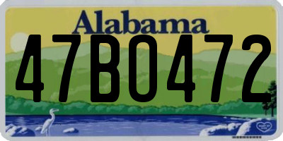 AL license plate 47BO472