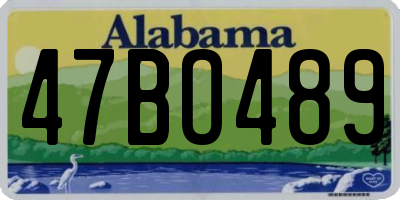 AL license plate 47BO489