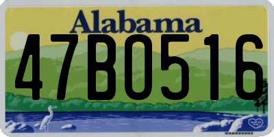 AL license plate 47BO516