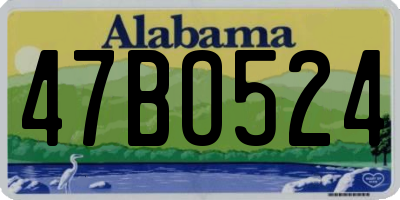 AL license plate 47BO524