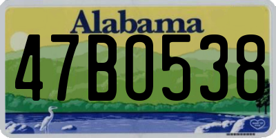 AL license plate 47BO538