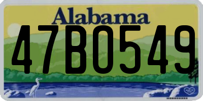 AL license plate 47BO549