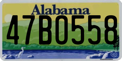 AL license plate 47BO558