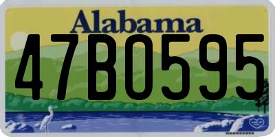 AL license plate 47BO595