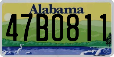 AL license plate 47BO811