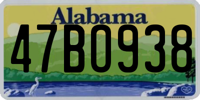 AL license plate 47BO938