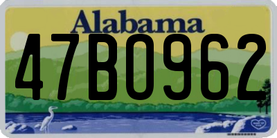 AL license plate 47BO962