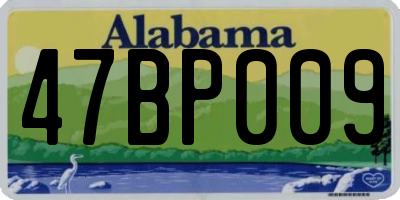 AL license plate 47BP009