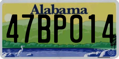 AL license plate 47BP014