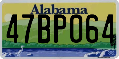 AL license plate 47BP064