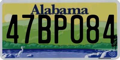AL license plate 47BP084
