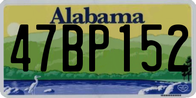 AL license plate 47BP152