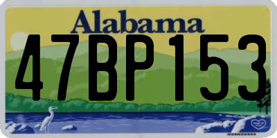 AL license plate 47BP153