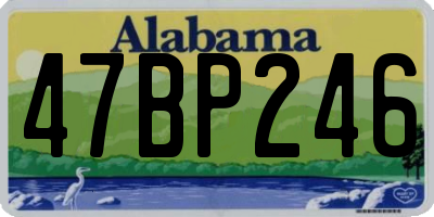 AL license plate 47BP246