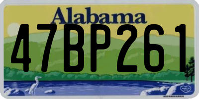 AL license plate 47BP261