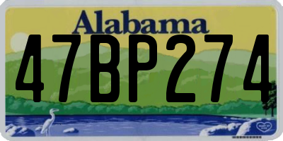 AL license plate 47BP274
